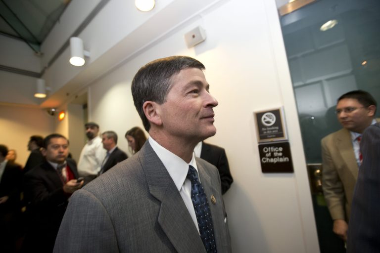 Rep. Jeb Hensarling, R-Texas, leaves a closed-door meeting meeting of House Republicans Â at the Capitol in Washington, Jan. 1, 2013. (AP Photo/J. Scott Applewhite)