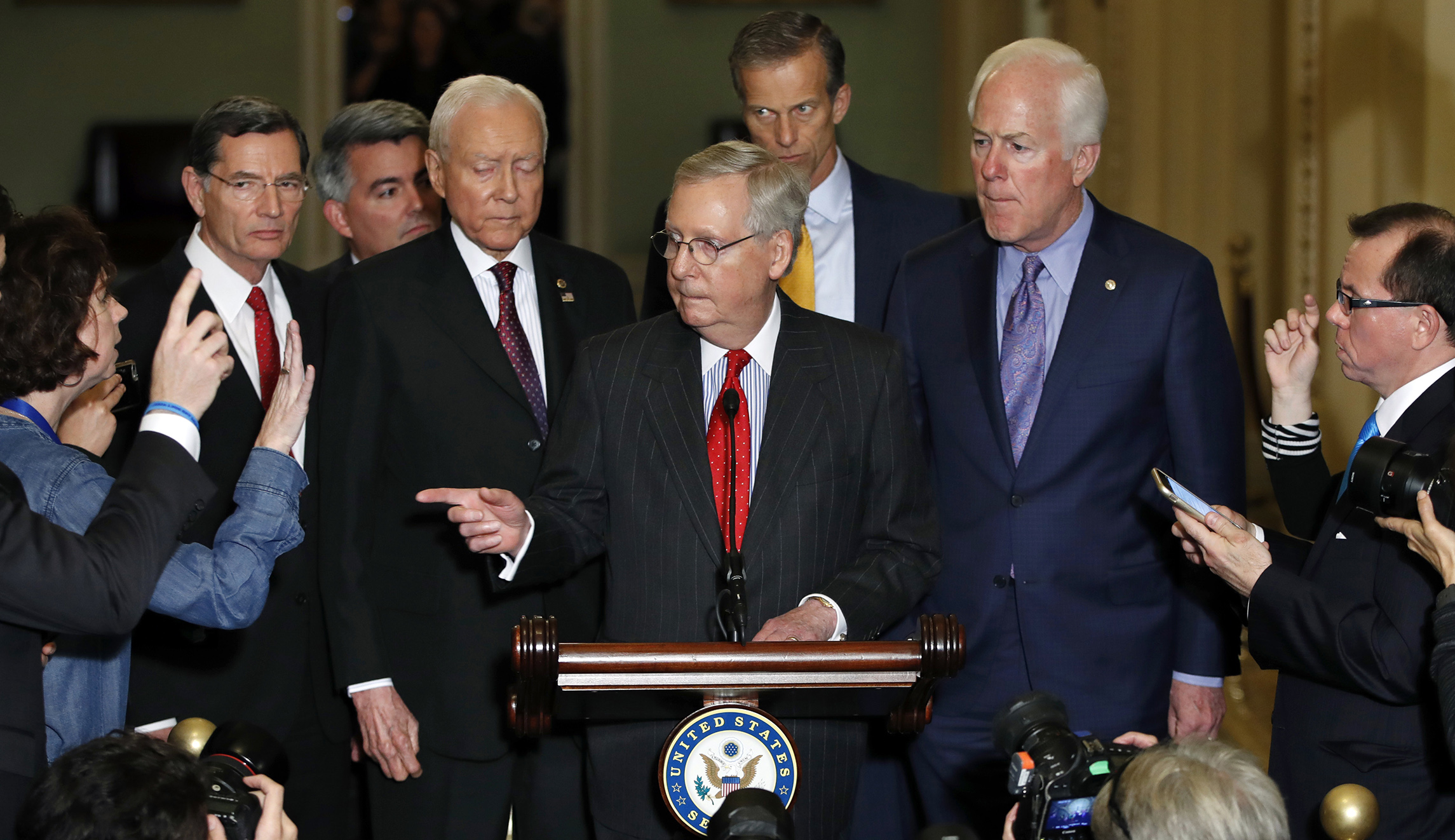 Republicans scramble to negotiate debt trigger in tax bill as McConnell plans first vote