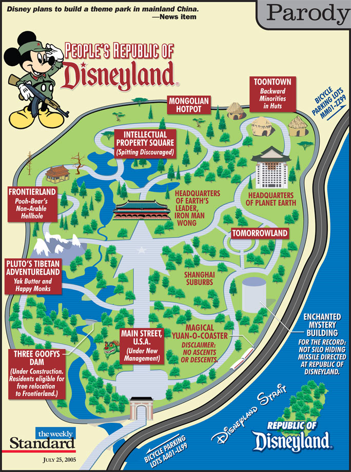 Disneyland goes to China.