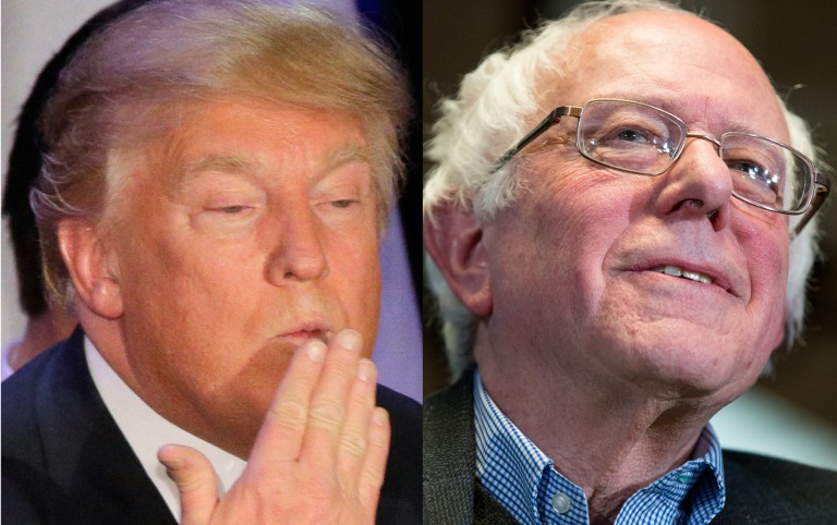 Bernie Sanders outperformed his New Hampshire expectations even more than Donald Trump did. (AP Photo)