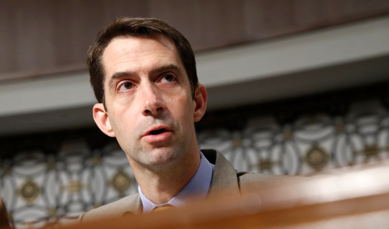 Cotton made clear he opposed clean reauthorization of DACA. (AP Photo/Jacquelyn Martin)
