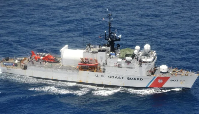 The Coast Guard Cutter Tampa is a 270-foot medium endurance cutter homeported in Portsmouth, Va.