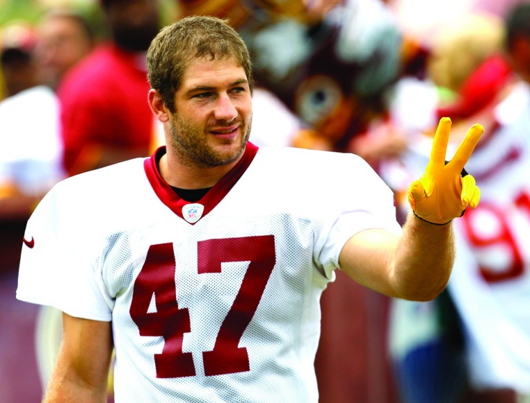 Carolyn Kaster/AP
The Washington Redskins re-signed tight end Chris Cooley on Monday. 