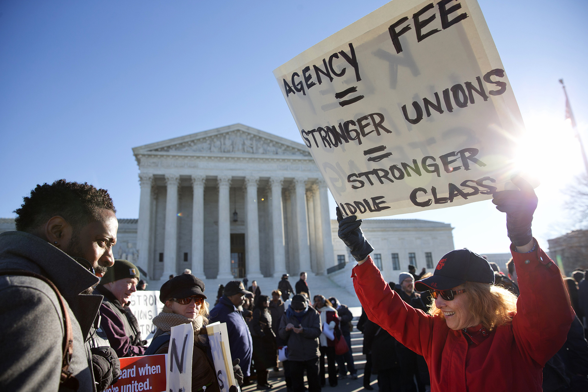 Labor groups spared as Supreme Court splits on teachers union case