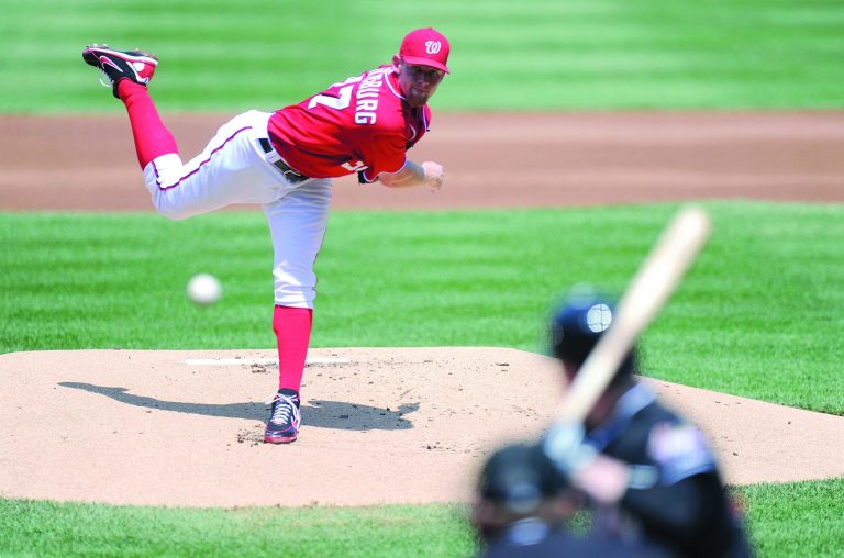 Greg Fiume/Getty Images
Stephen Strasburg is part of a pitching staff with the best ERA in the majors.