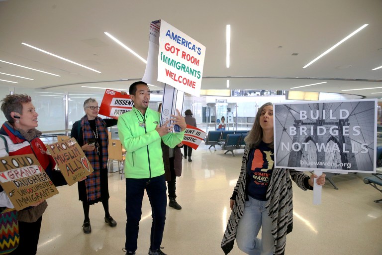 The 4th Circuit Court of Appeals could rule on upholding Trump's stay request in the first week of April. (Aristide Economopoulos/NJ Advance Media via AP)