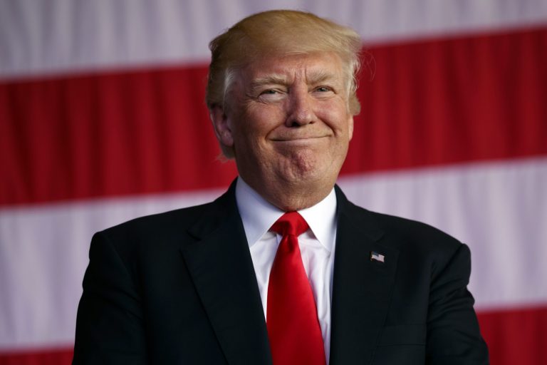 The president will visit Arlington National Cemetery later in the day. (AP Photo/Evan Vucci)