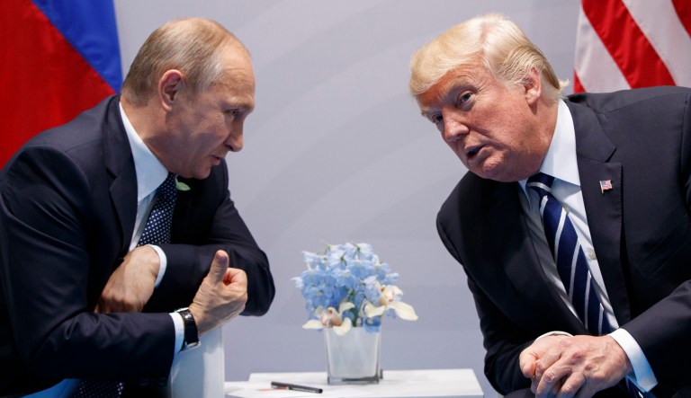 The last time President Trump met with Russian President Vladimir Putin was at the G-20 summit in July, during which Trump pressed the Russian leader about meddling in the U.S. election. (AP Photo/Evan Vucci, File)