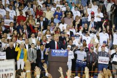 Press working hard to find Nazi symbols at Trump rallies