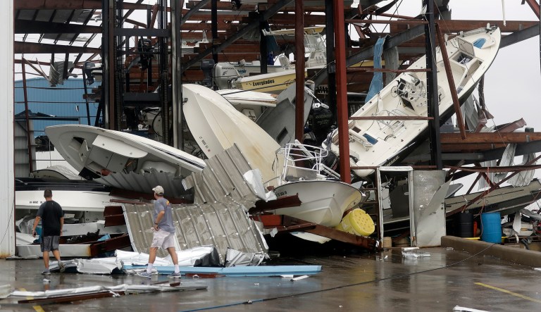 The House on Friday morning passed the disaster relief bill, which is coupled with a three-month suspension of the debt ceiling, as well as a three-month extension of government funding. The bill passed the Senate on Thursday. (AP Photo/Eric Gay)