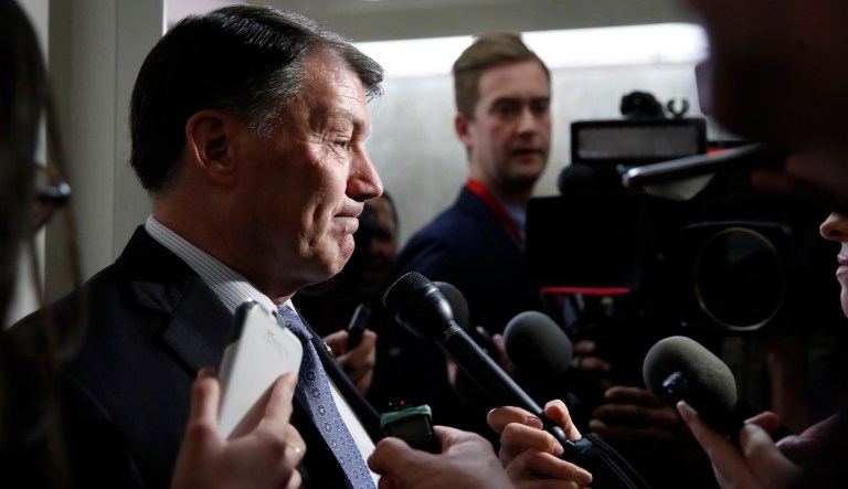 Sen. Mike Rounds, R-S.D., has issued a stern warning against Russian nationals aiming to interfere with U.S. elections. (AP Photo/Jacquelyn Martin)