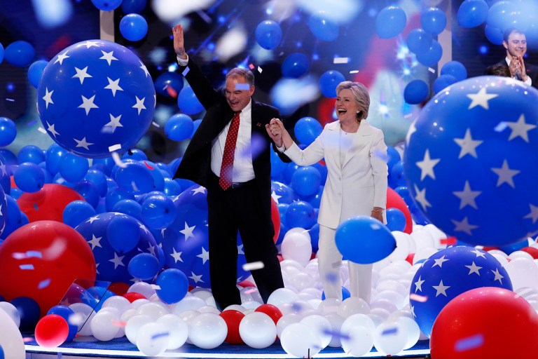 A senior writer for Newsweek compiled several examples of what writers had pre-written to publish when Hillary Clinton won the election. (AP Photo/J. Scott Applewhite)