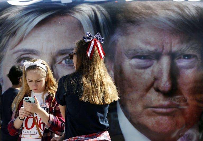 Exactly 50 percent of voters laid the blame equally on Donald Trump and Hillary Clinton supporters for engaging in and promoting harsh language. (AP Photo)