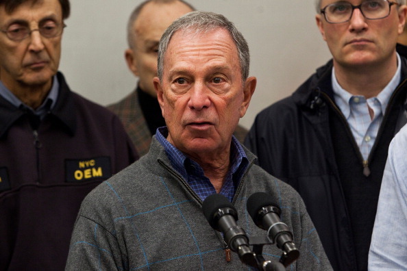 NEW YORK, NY - OCTOBER 28:  New York City Mayor Michael Bloomberg speaks to members of the media at Seward Park High School, which is doubling as an evacuation center, in preparation for Hurricane Sandy on October 28, 2012 in New York City Sandy, which has already claimed over 50 lives in the Caribbean, is predicted to bring heavy winds and floodwaters as the mid-atlantic region prepares for the damage.  (Photo by Andrew Burton/Getty Images)