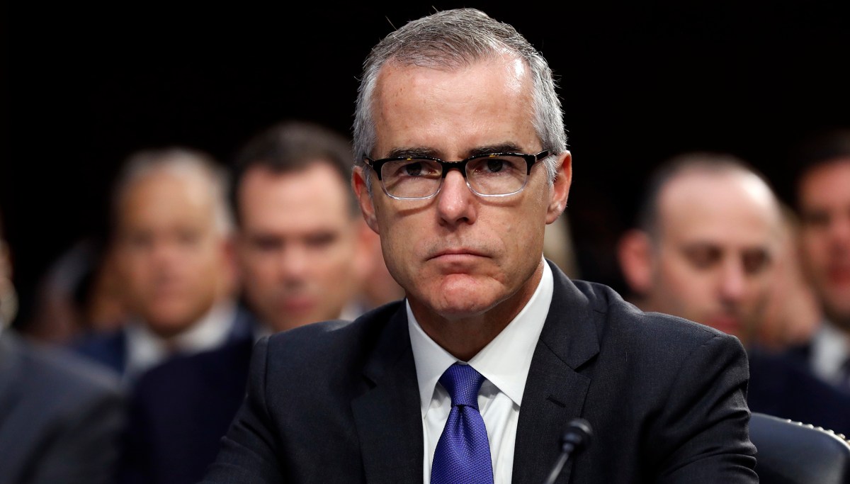 Andrew McCabe 'shocked and disappointed' by problems found in Carter Page FISA warrant he approved