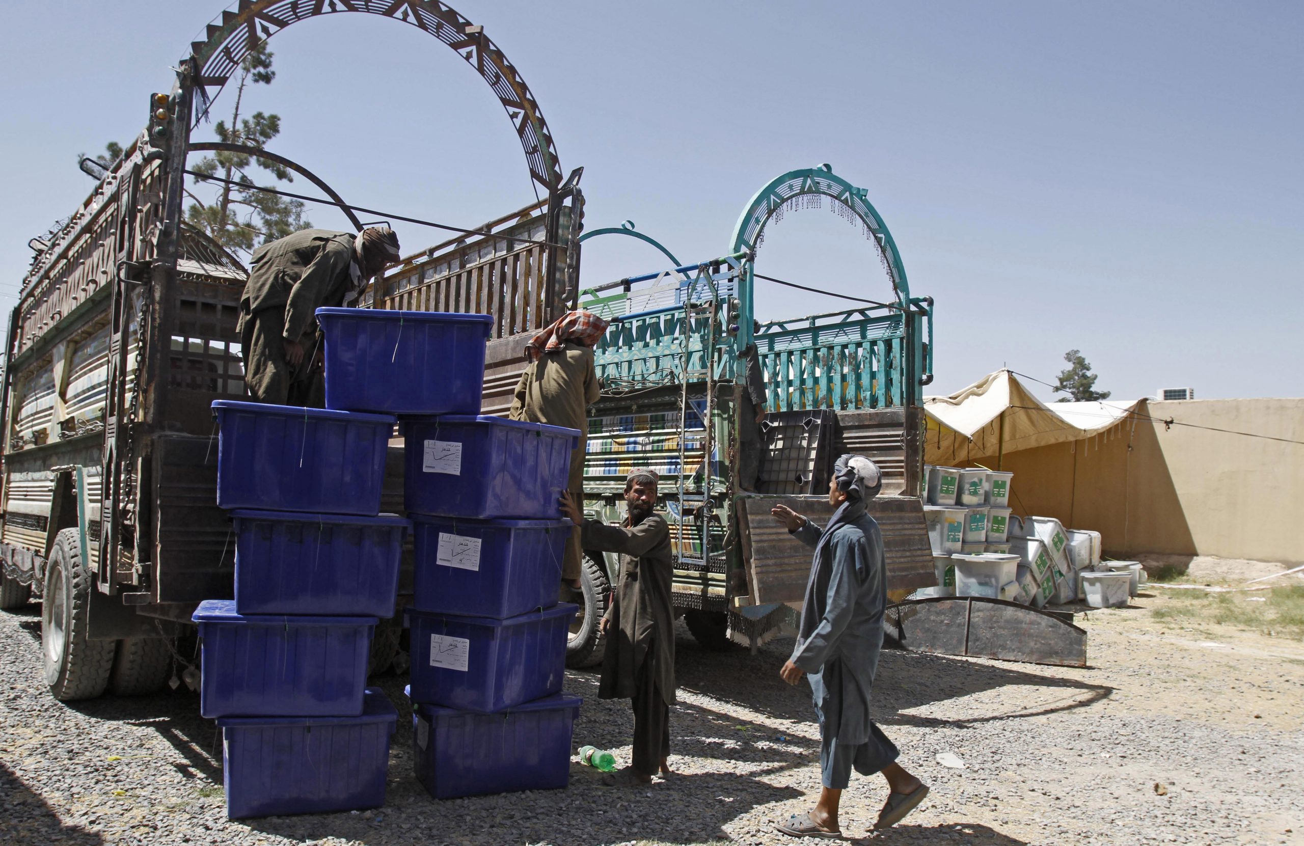 Afghans tighten security as Taliban threaten vote