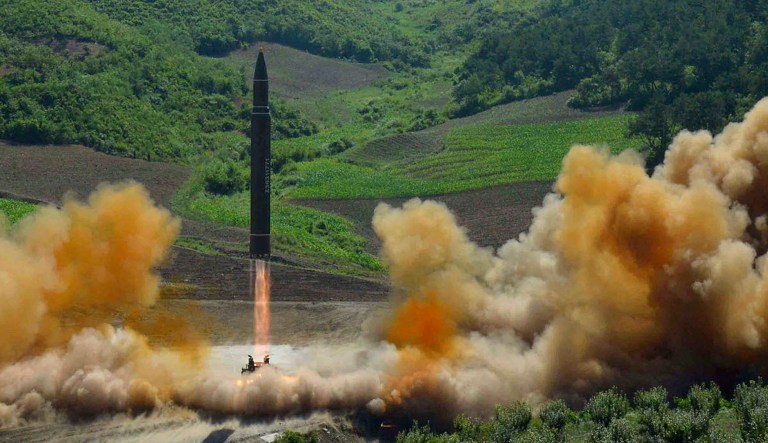 North Korea made an abrupt advance in its nuclear weapons program with the help of Soviet-era missile technology, according to a leading arms control analyst. (Korean Central News Agency/Korea News Service via AP, File)