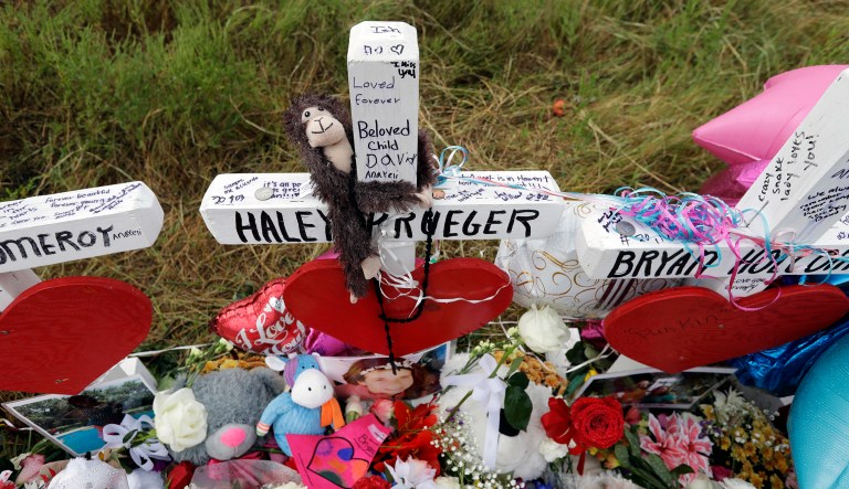 Following the Sutherland Springs, Texas, mass shooting, the Air Force said it had failed to submit Devin Patrick Kelley's records to the FBI, as a 2015 policy was supposed to have required. (AP Photo/Eric Gay)