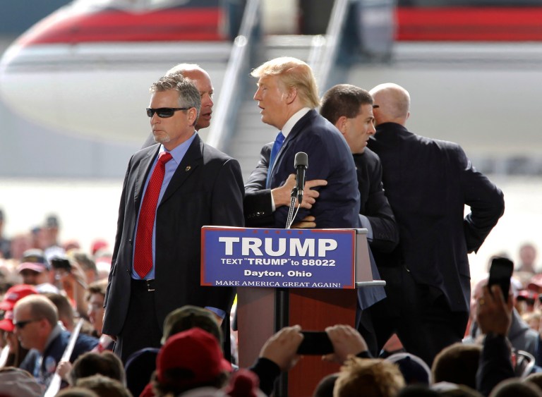 Donald Trump thanked the Secret Service for doing an 