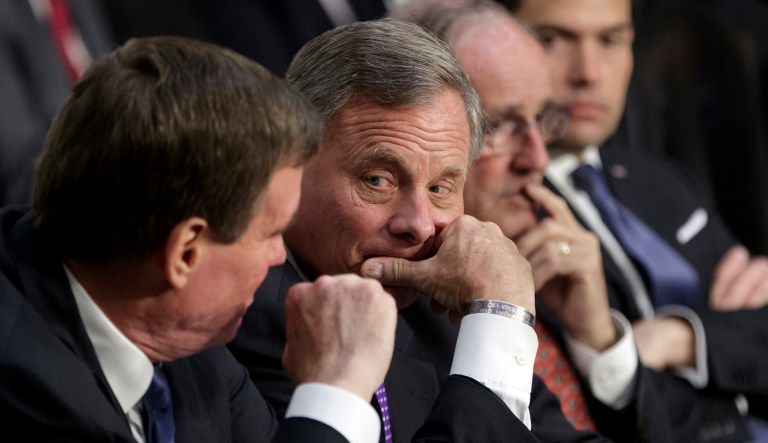Members of the Senate Intelligence Committee, including Chairman Sen. Richard Burr, R-N.C., have said President Trump has pressured them to wrap up their probe into Russian interference in the 2016 elections. (AP Photo/J. Scott Applewhite)