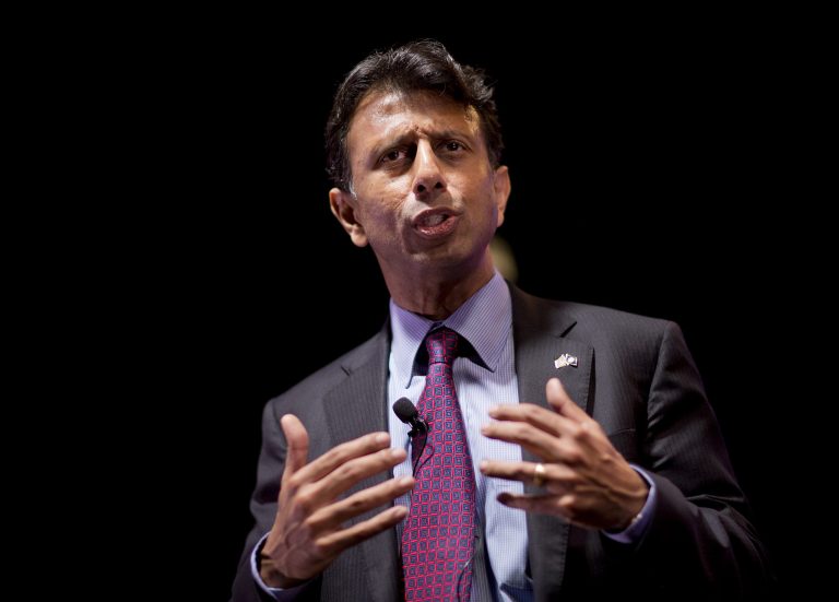 Prepared remarks provided by Bobby Jindal's campaign show he will take aim at Democratic frontrunner Hillary Clinton. (AP Photo)Â 