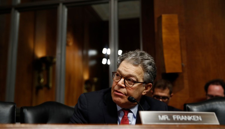 Credo Action and Indivisible said Se. Al Franken, who is expected to undergo a Senate Ethics Investigation, should step down.(AP Photo/Carolyn Kaster)