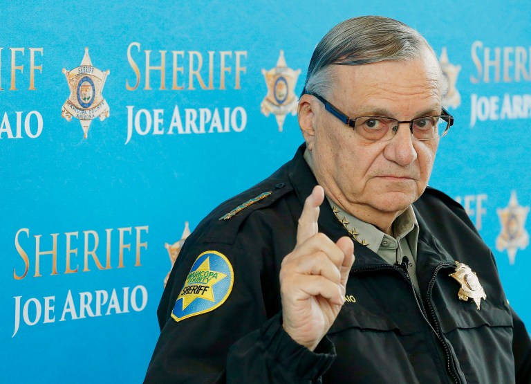 A judge has found Maricopa County Sheriff Joe Arpaio in contempt of court Friday for disobeying his orders in a racial profiling case. (AP Photo/Ross D. Franklin, File)
