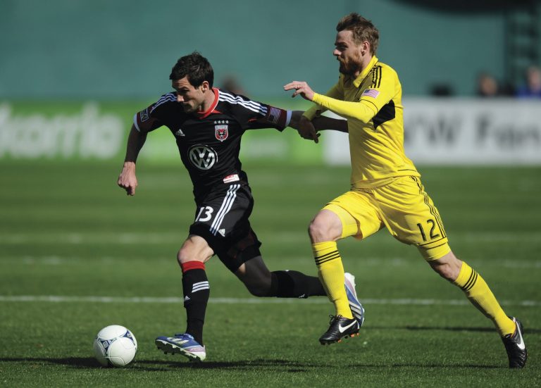 Nick Wass/AP
United midfielder Chris Pontius is getting tested for a concussion after he got in in the head in a game against Philadelphia on Tuesday.
