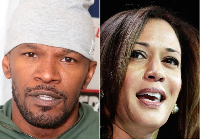 "I joined team Kamala early on because I knew then what I still know to this day," actor Jamie Foxx wrote about Kamala Harris, who is running for Senate. (AP Photos)