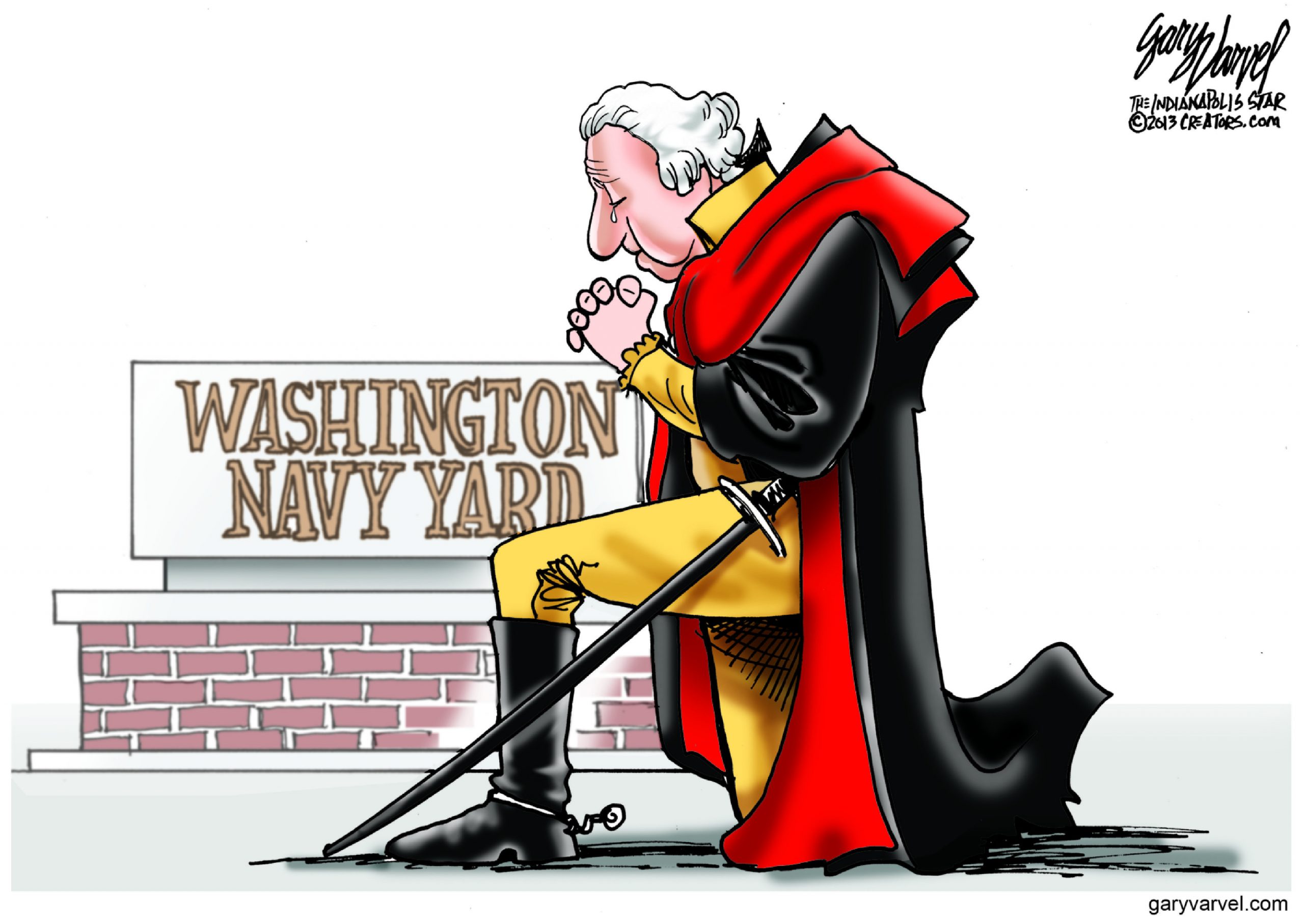 Editorial cartoon: Say a prayer