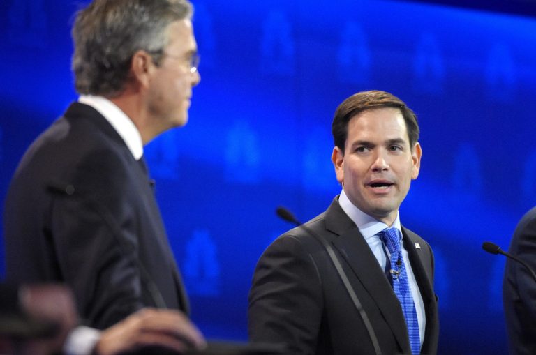 The announcement comes after Rubio rebutted complaints from Jeb Bush over his missed votes in the Senate.Â (AP Photo/Mark J. Terrill)