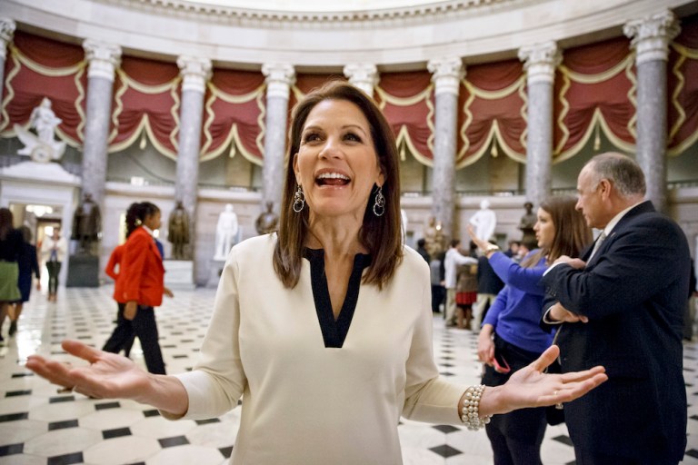 Bachmann offered a Twitter takedown of Hillary Clinton's failed New York City subway experience. (AP Photo/J. Scott Applewhite)
