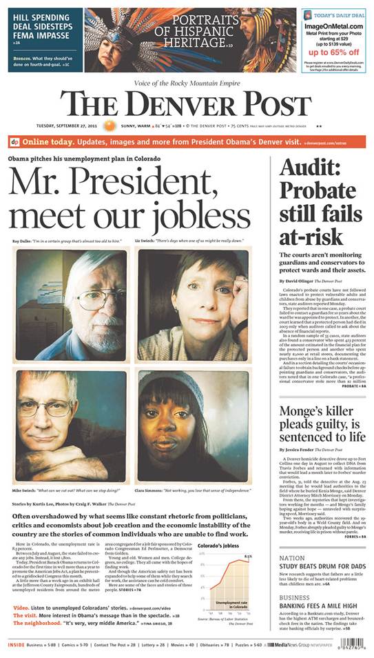 Denver Post: ‘Mr. President, Meet Our Jobless’