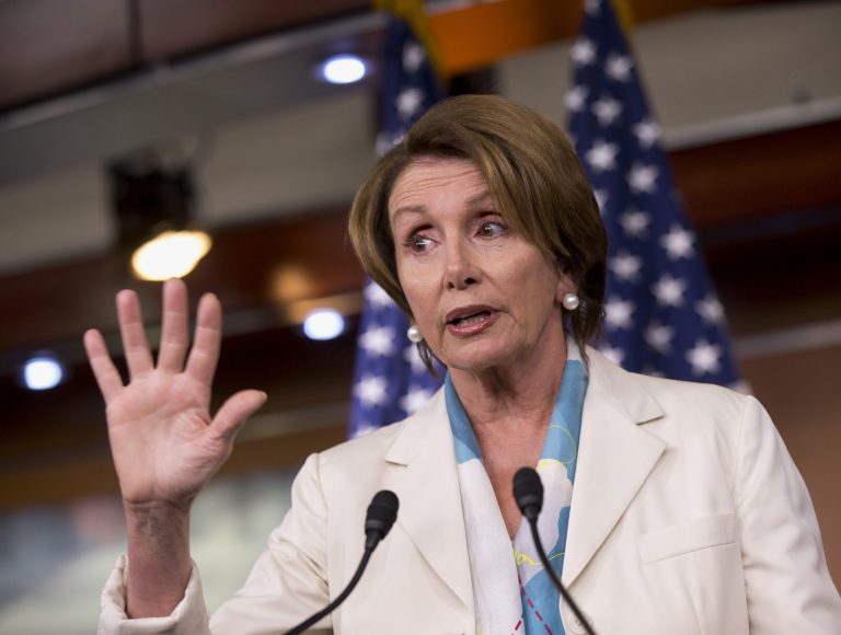 House Minority Leader Nancy Pelosi of Calif., said the Obamacare employer mandate "was not delayed."