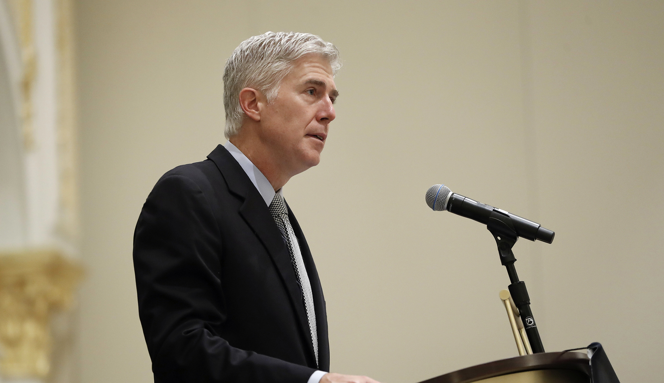 Neil Gorsuch preaches civility in speech at Trump Hotel