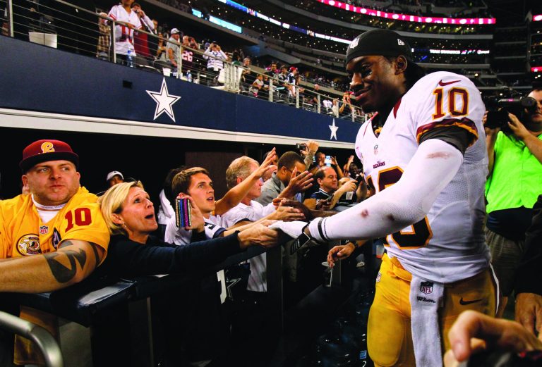 Tim Sharp/AP
Washington Redskins quarterback Robert Griffin III made his first Pro Bowl on Wednesday.