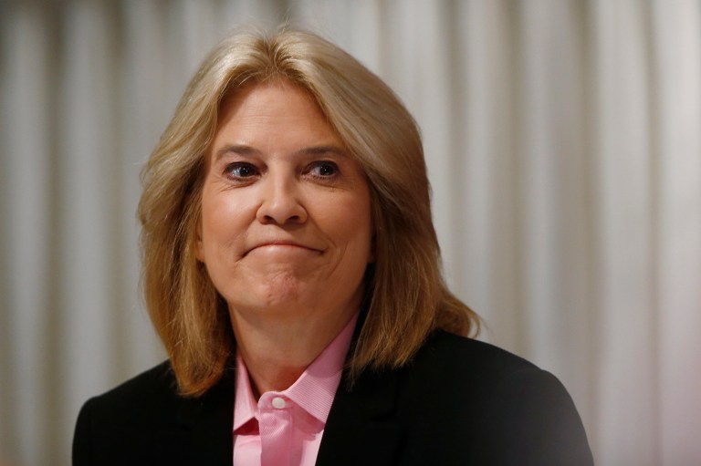Television personality Greta Van Susteren urged former Breitbart reporter Michelle Fields late Wednesday to drop her case against Donald Trump's campaign manager. (AP Photo/Charles Dharapak)