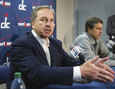 Manuel Balce Ceneta/APThe Wizards re-signed president Ernie Grunfeld but did not disclose terms of the deal.