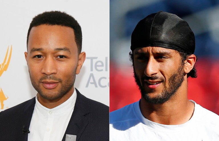 Musician John Legend inserted himself into the Colin Kaepernick controversy, admitting he doesn't even really like the national anthem. (AP Photo/Ben Margot)