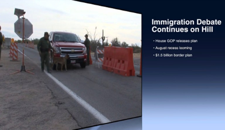 House Republicans released their plan to shore up the U.S.-Mexico border yesterday and it all starts with fixing a 2008 human trafficking law. (Screenshot)