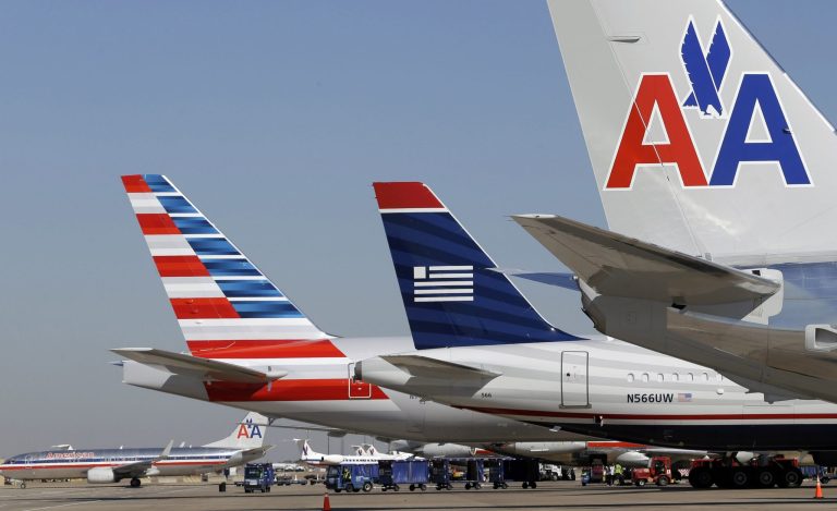 The Justice Department, six states and the District of Columbia filed a lawsuit against the merger of US Airways and American Airlines Tuesday. 