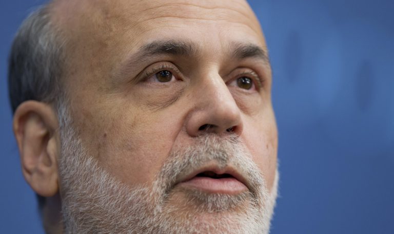 Outgoing Federal Reserve Chairman Ben Bernanke speaks about the Federal Reserve's first and next century, Thursday,  Jan. 16, 2014, at the Brookings Institution in Washington.  (AP Photo/Manuel Balce Ceneta)