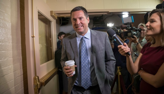 A political research firm behind a dossier of allegations about President Trump's connections to Russia is balking at subpoenas sent by House Intelligence Committee Chairman Rep. Devin Nunes, R-Calif., with a lawyer for the firm questioning the legitimacy of the panel's probe into Russian meddling. A lawyer for Fusion GPS said in a letter to the panel on Oct. 16 that Nunes is acting "in bad faith." (AP Photo/J. Scott Applewhite, File)