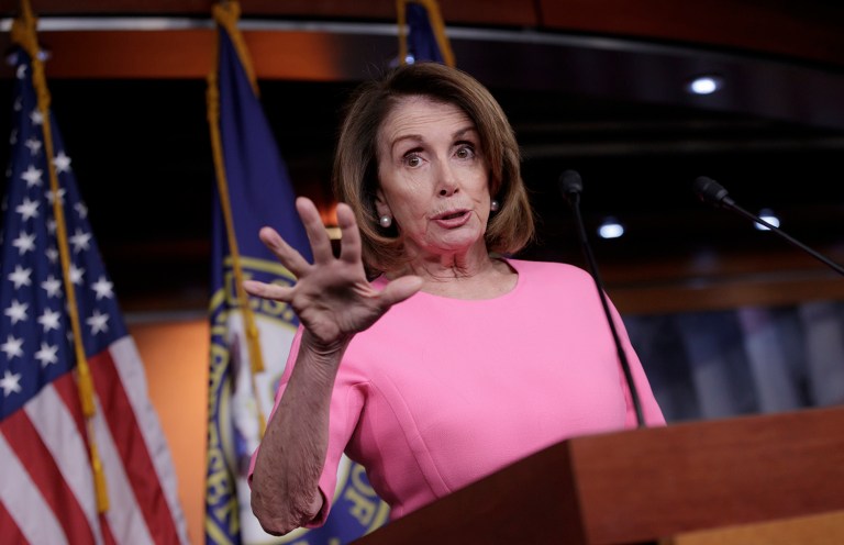 House Minority Leader Nancy Pelosi thinks the White House duped Devin Nunes into defending President Trump at the expense of his investigation into Russia. (AP Photo/J. Scott Applewhite)