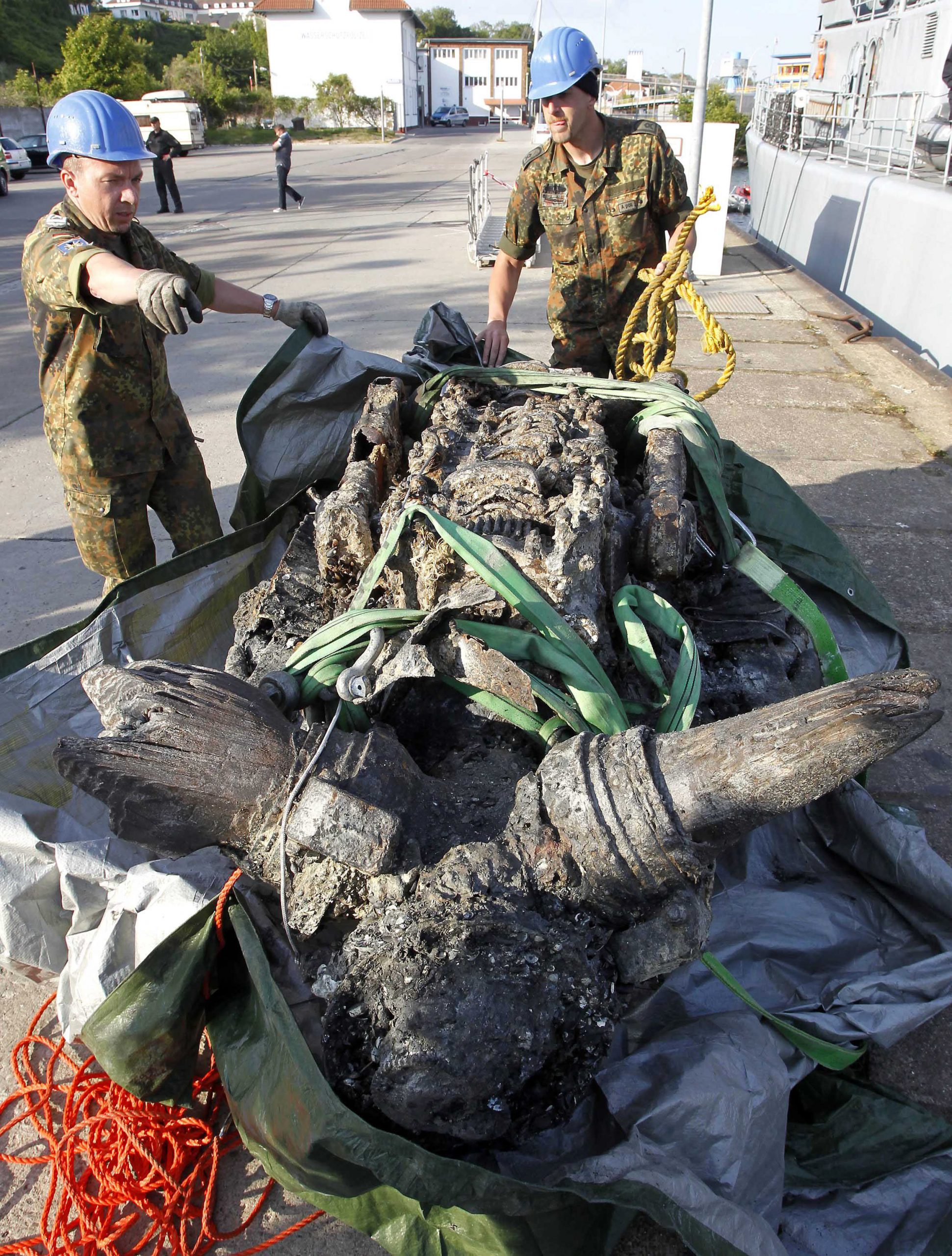 Germans recover Stuka bomber wreck from Baltic Sea