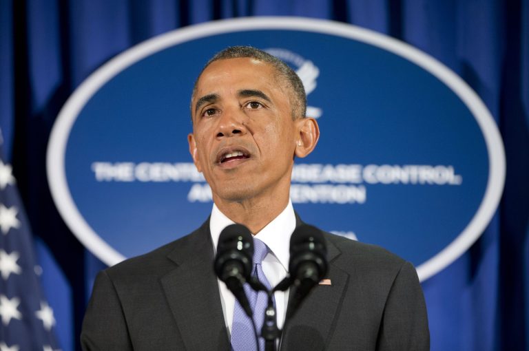 President Obama spoke at the CDC in Atlanta on Tuesday. He announced that he is sending 3,000 American troops to West Africa to fight the spread of the Ebola virus. (AP Photo/Pablo Martinez Monsivais)