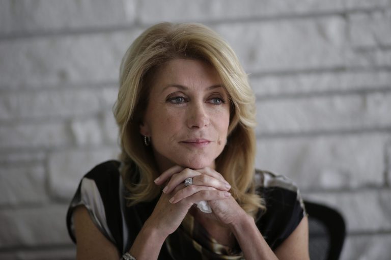 Democratic candidate for Texas governor Wendy Davis takes part in a interview Tuesday in Austin. (AP/Eric Gay)