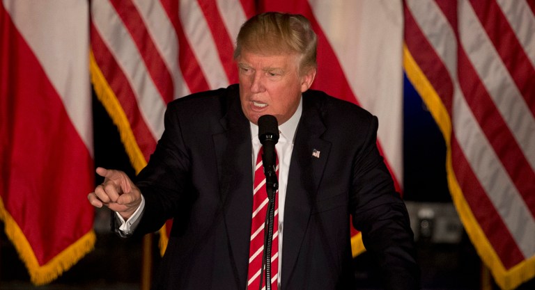 In a Sunday morning tweet, the president signaled he will fight to keep the executive order in place. (AP Photo/John Bazemore)
