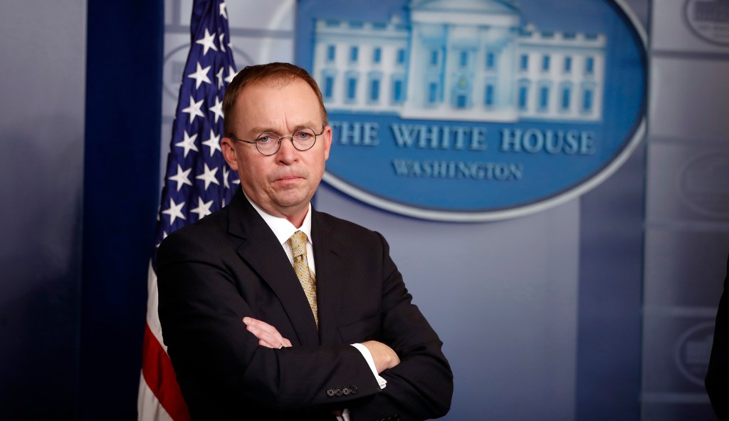 Trump already complaining about new chief of staff Mick Mulvaney