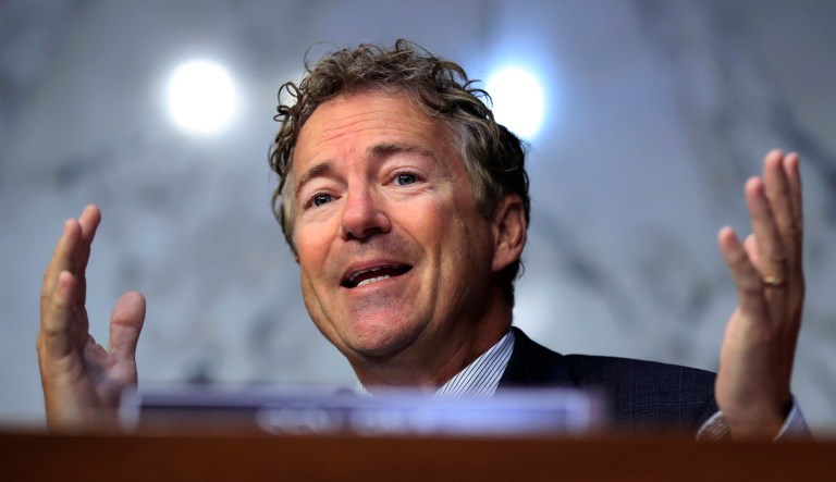 The Senate rejected Kentucky Sen. Rand Paul's proposal that would have ended war authorizations passed by Congress after 9/11. (AP Photo/Manuel Balce Ceneta)